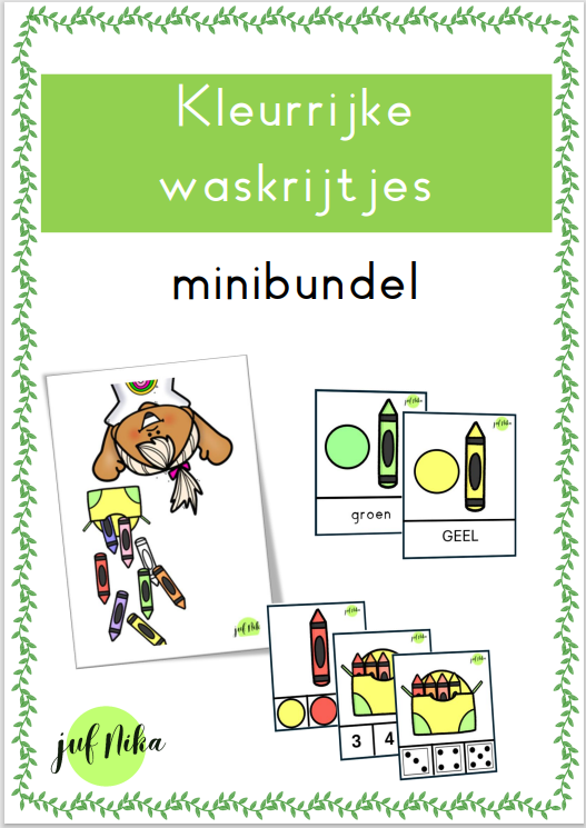 Minibundel "kleurrijke waskrijtjes"