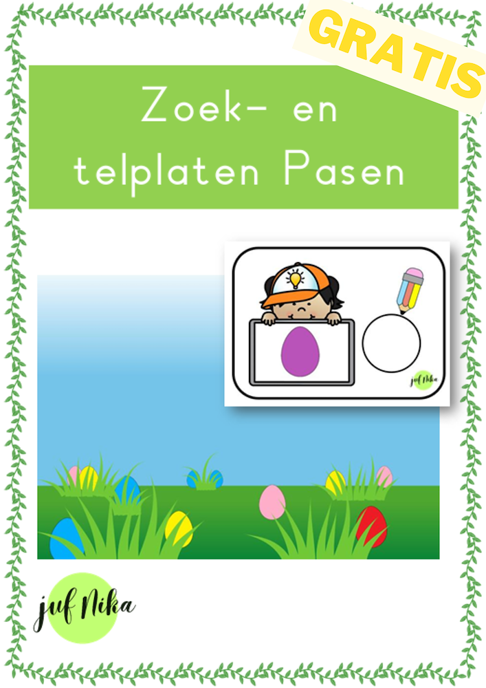 Zoek- en telplaten Pasen