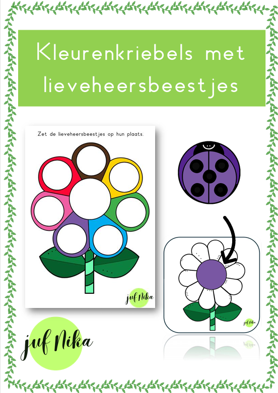 Kleurenkriebels met lieveheersbeestjes