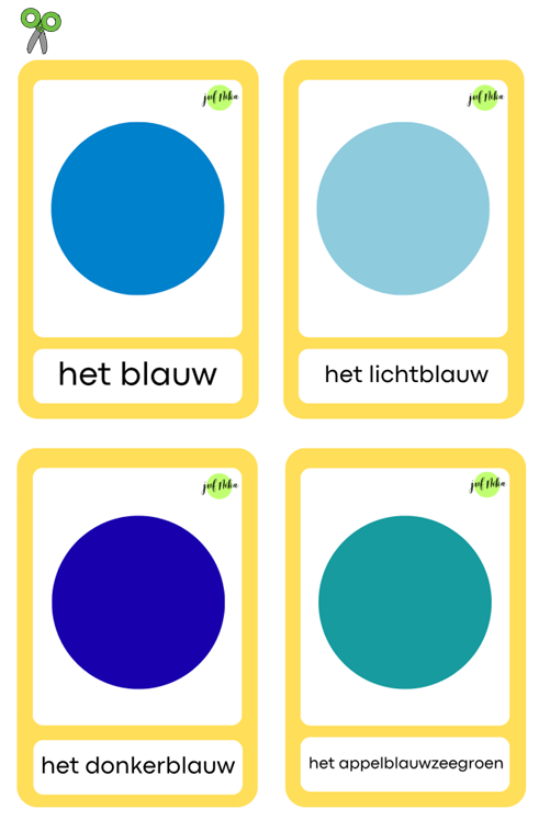 Kleurenkennis woord- en mengkaarten - Afbeelding 2