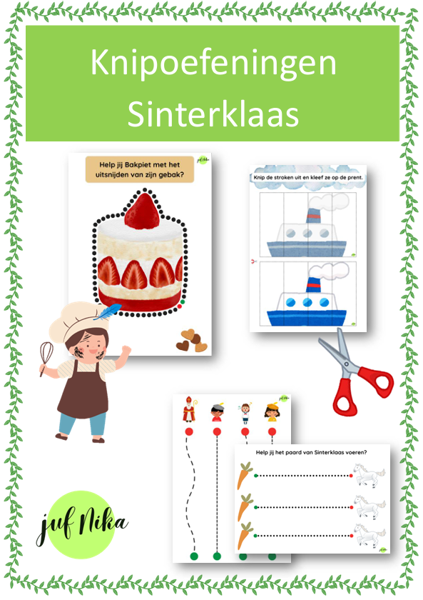 Knipoefeningen Sinterklaas