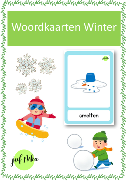 Woordkaarten Winter