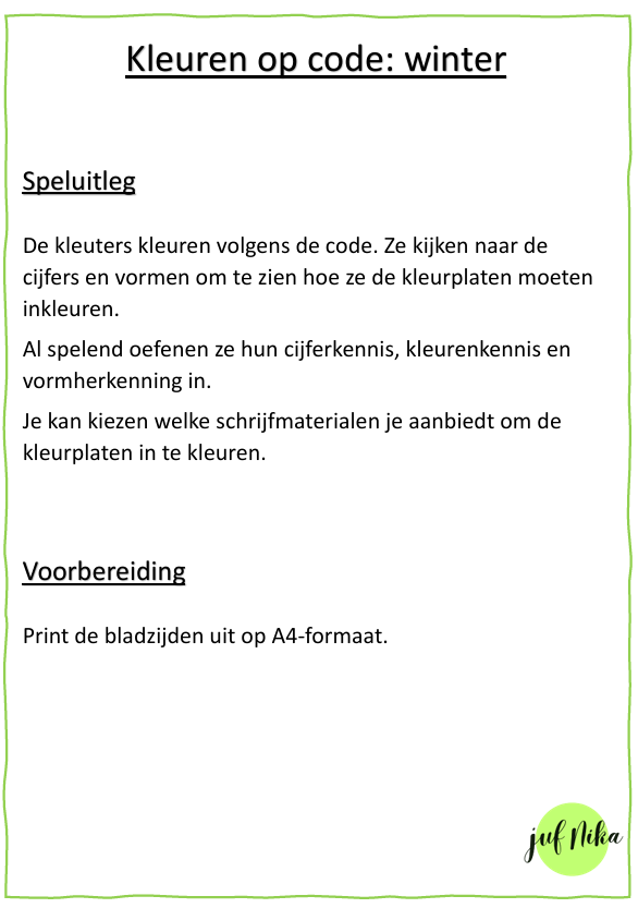 Kleuren op code: de winter - Afbeelding 3