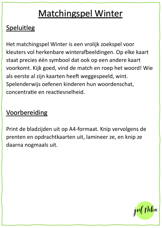 Matchingspel Winter - Afbeelding 4