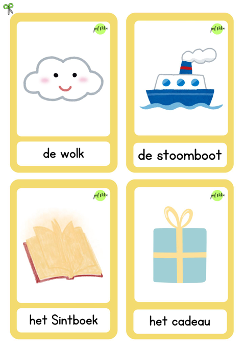 Woordkaarten Sinterklaas - Afbeelding 2