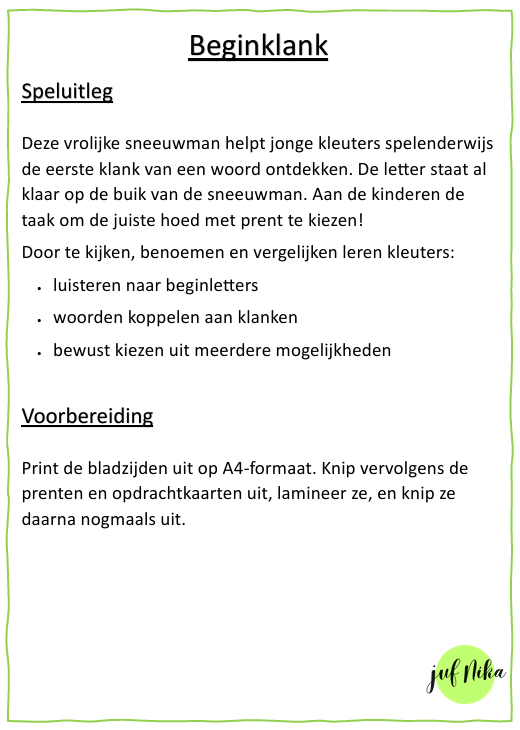 Sneeuwman woorden - Afbeelding 2