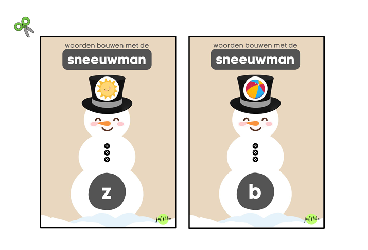 Sneeuwman woorden - Afbeelding 3