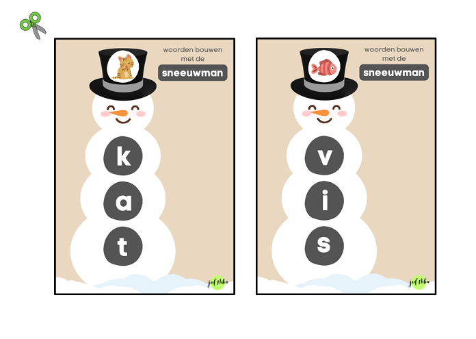Sneeuwman woorden - Afbeelding 5