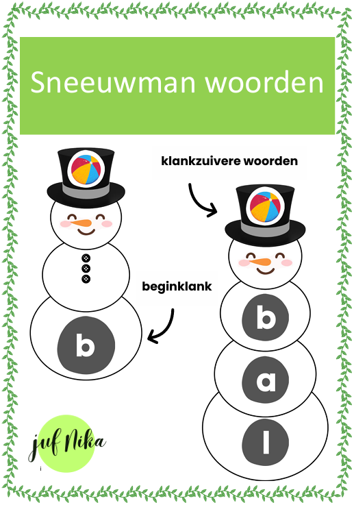Sneeuwman woorden