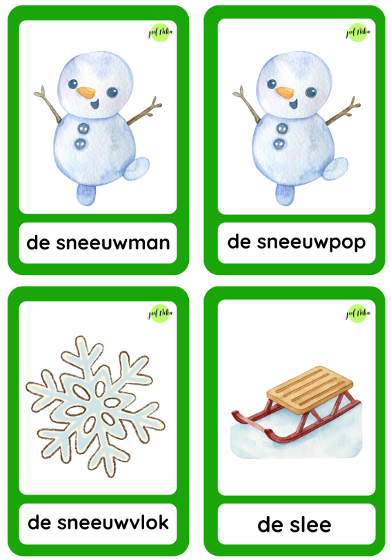 Woordkaarten Kerstmis - Afbeelding 3