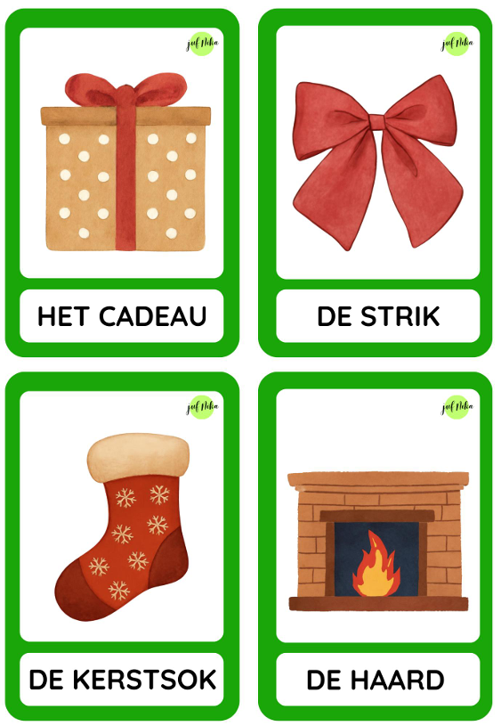 Woordkaarten Kerstmis - Afbeelding 4