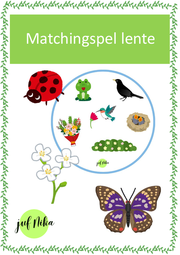 Matchingspel Lente